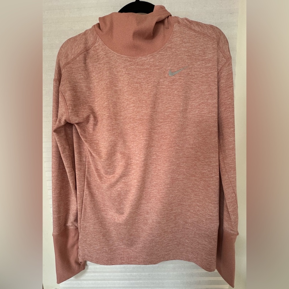 Nike Running Dri Fit Hooded long sleeve with thumbholes